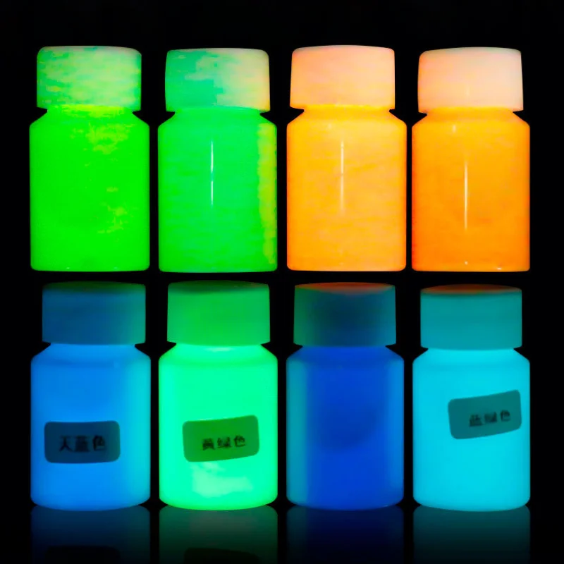 20G Luminous Paint Glow In The Dark Paint DIY Wall Body Painting Self-Luminous Phosphorescent Glowing Paints Fluorescent Paint