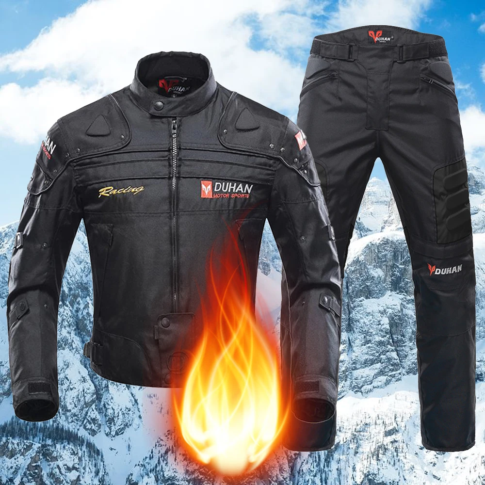 

Winter Windproof Motorcycle Jacket Motorcycle Pants Men Motorbike Motocross Riding Jacket Moto Protection With Removeable Linner