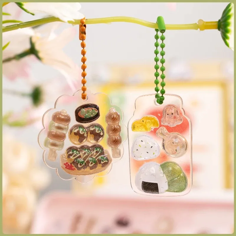 1pc/4pcs Japanese Style Kawaii Food Drop 3D Relief Stickers Scrapbooking DIY Journaling Stationery Diary Decor Cute Stickers