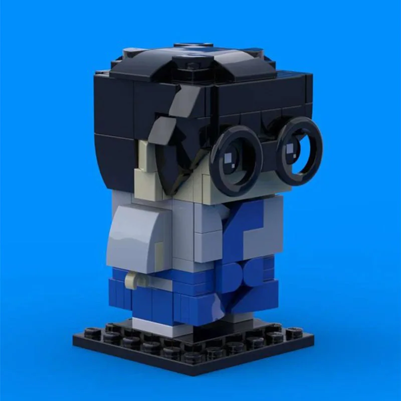 

130 шт. MOC Gintamaese Shinpachiss Shimuras Brickheadz аниме персонаж DIY развивающий строительный блок игрушка для детей подарок на день рождения