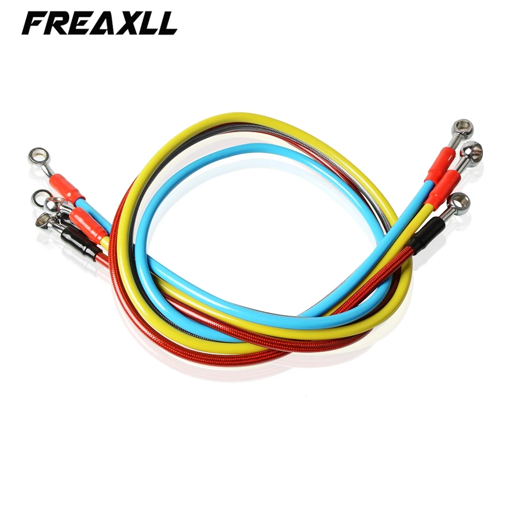 FREAXLL Motorcycle Brake Hose Braided Hose Brake line Clutch Oil Tube Dirt Bike Universal Accessories 1200MM 1000MM 1 PCS