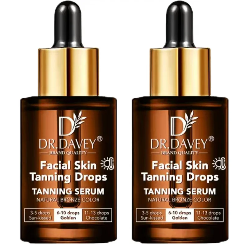 

2PCS 30ml DR.DAVEYSunless tanning serum for a bronzed, wheat-colored complexion, moisturizes the skin and aids in tanning