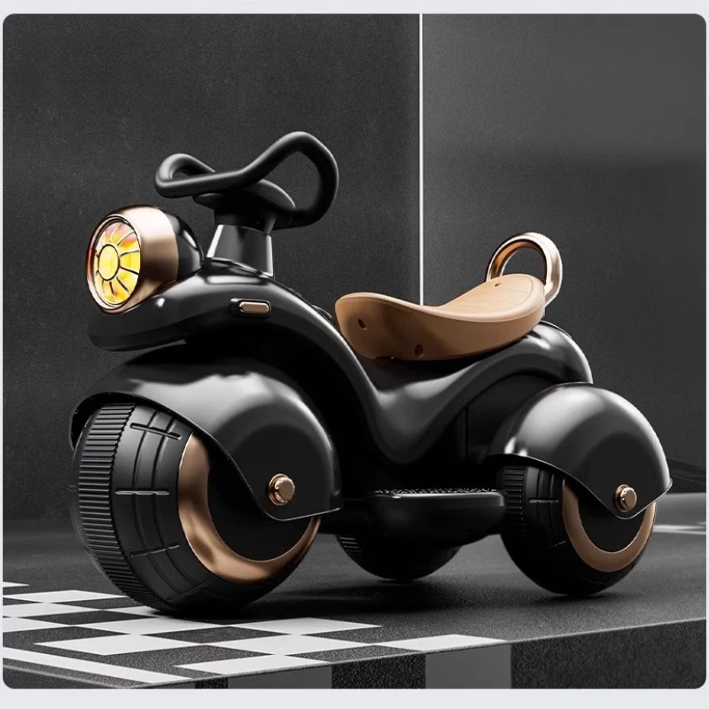

Kids Electric Ride-On Motorcycle with Remote Control - Anti-Tip 3-Wheel Toy Car for 1-3 Years Old Boys Girls Adult Seat Included