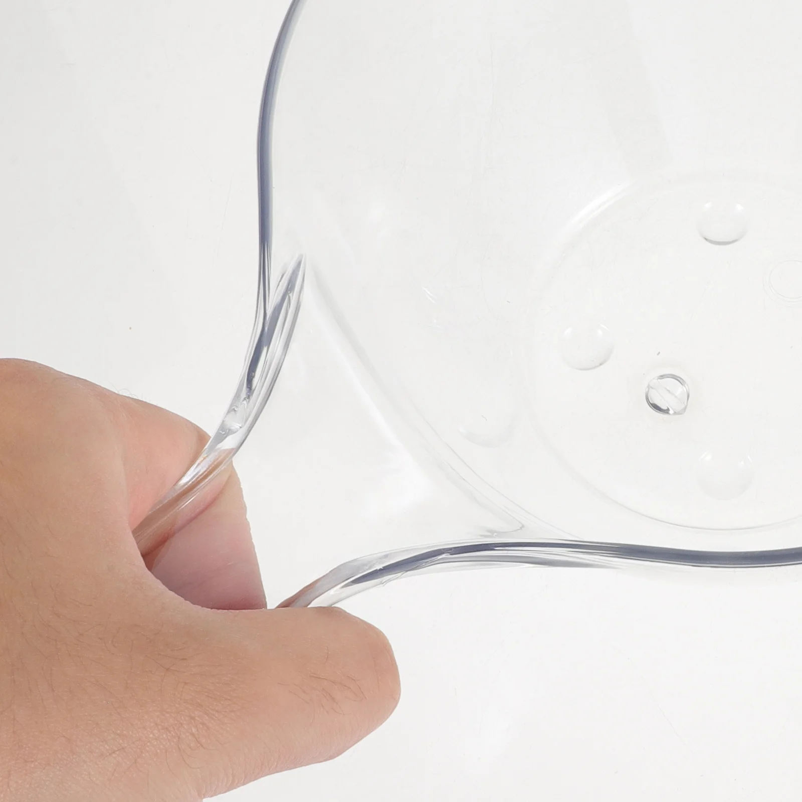 

Clear Round Wash Basin Set Face Cleansing Plastic Useful Safe Delicate Workmanship Mouthwash Cup Home Salon Application