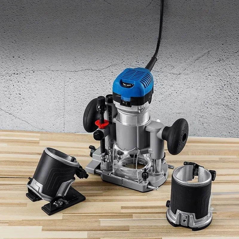 Electric Trimming Machine Carpenter Notching Machine Multi-functional Wood Router Carving Bakelite Milling Base Woodworking Part