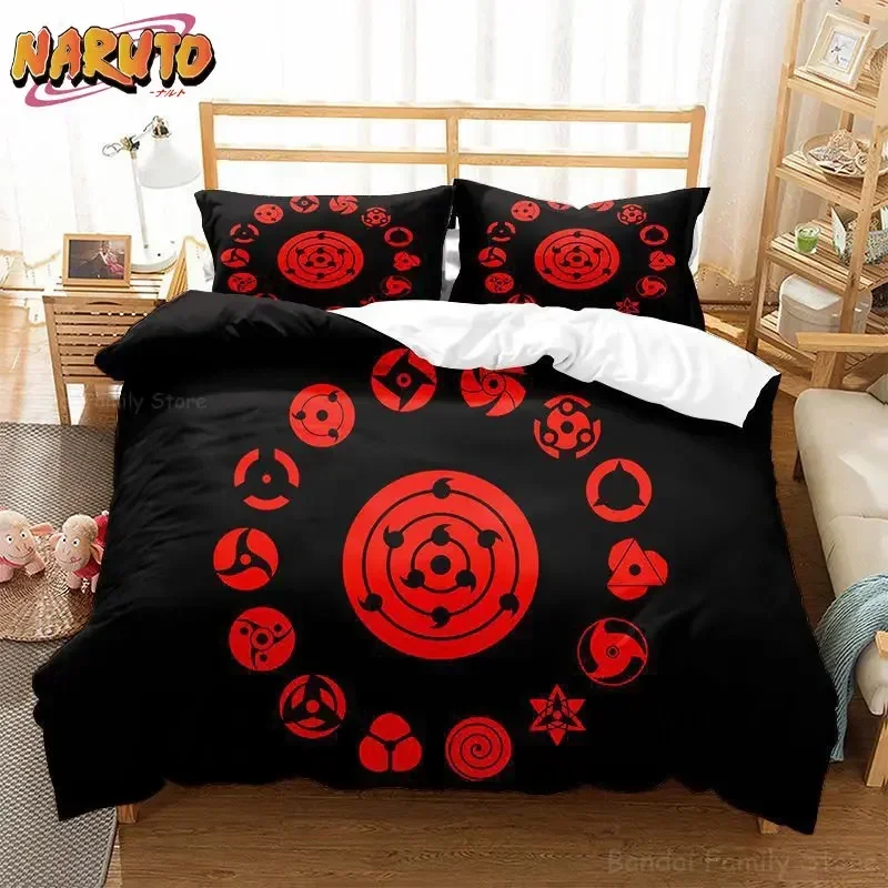 

Naruto Akatsuki Quilt Duvet Cover Anime Bedding Duvet Cover Bed Sheet Quilt Cover Cartoon Warm Bed Set for Children Men Gifts