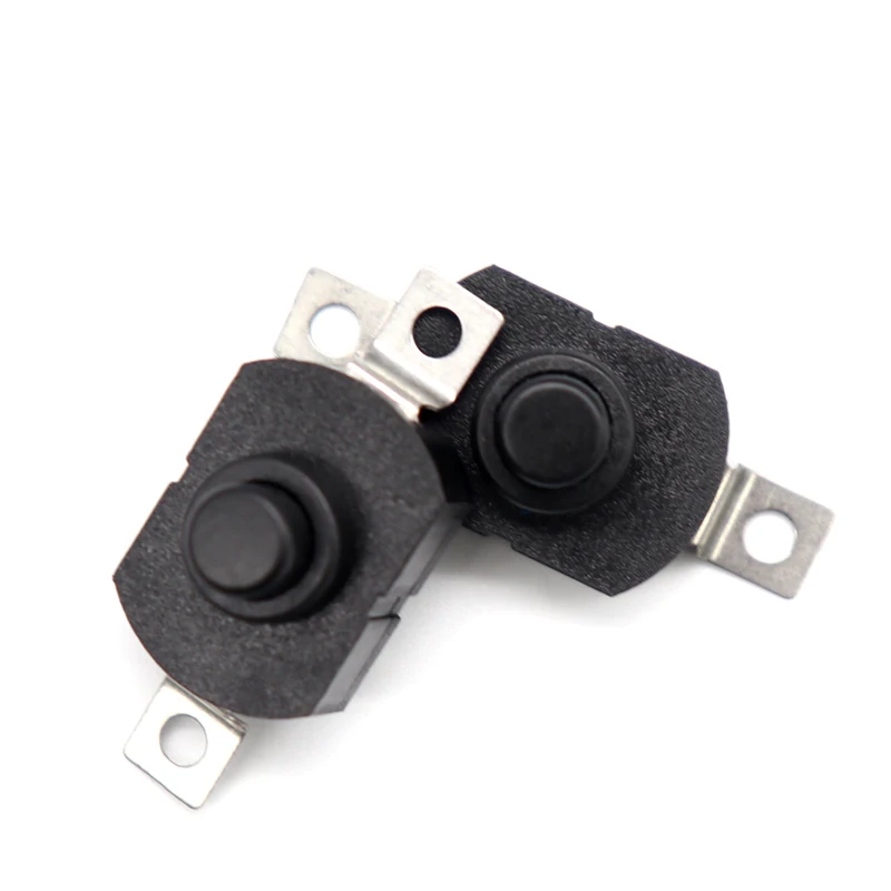 【30-10PCS】Flashlight Switch Self Locking Patch Type Push Button Switch Small Switches