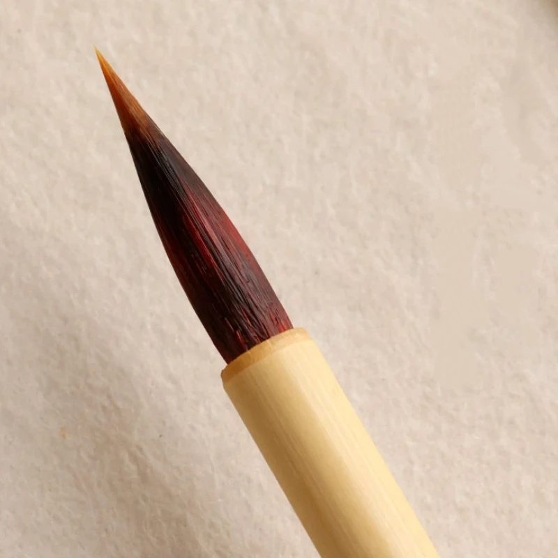 Woolen Mixed Hair Chinese Calligraphy Brush Traditional Chinese Painting and Line Drawing Brush Regular Script Writing Brush Pen