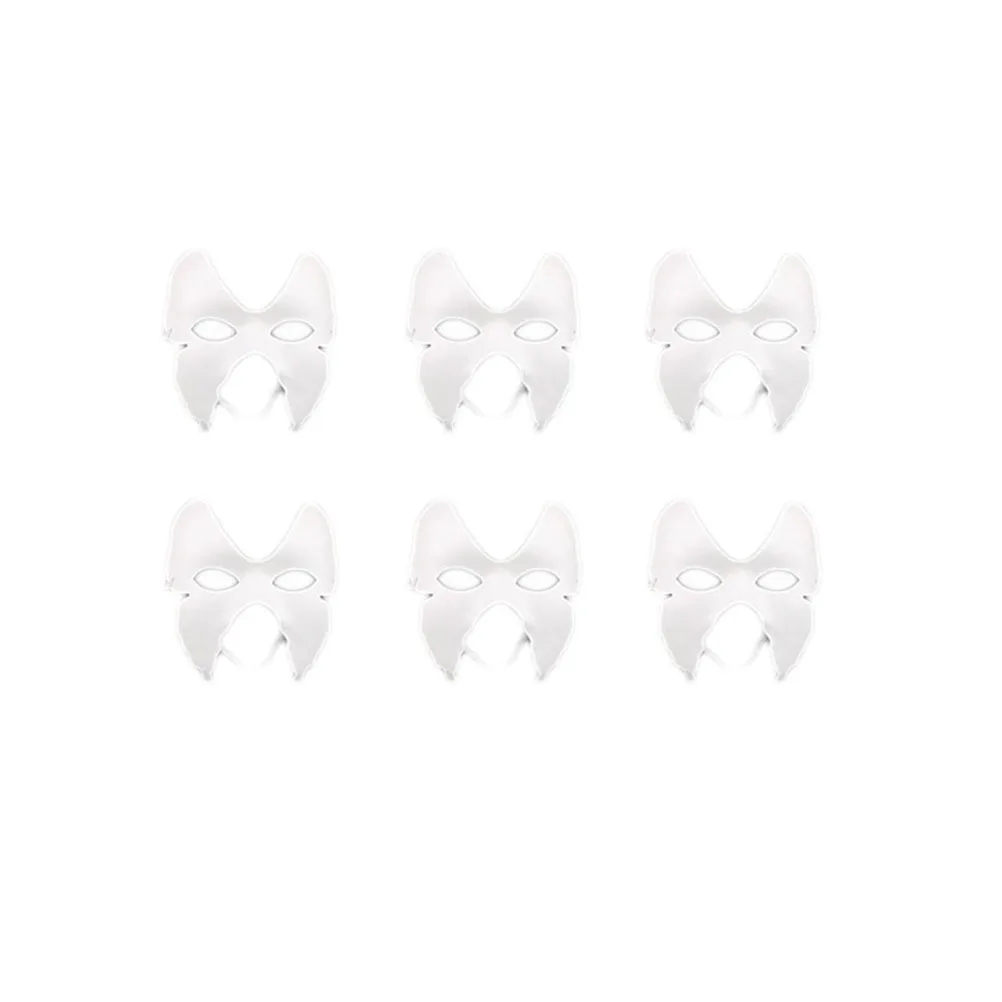 

8Pcs White Paper Pulp Blank Masks DIY Unpainted Mask Masquerade Halloween Costume Party DIY Mask White Masks