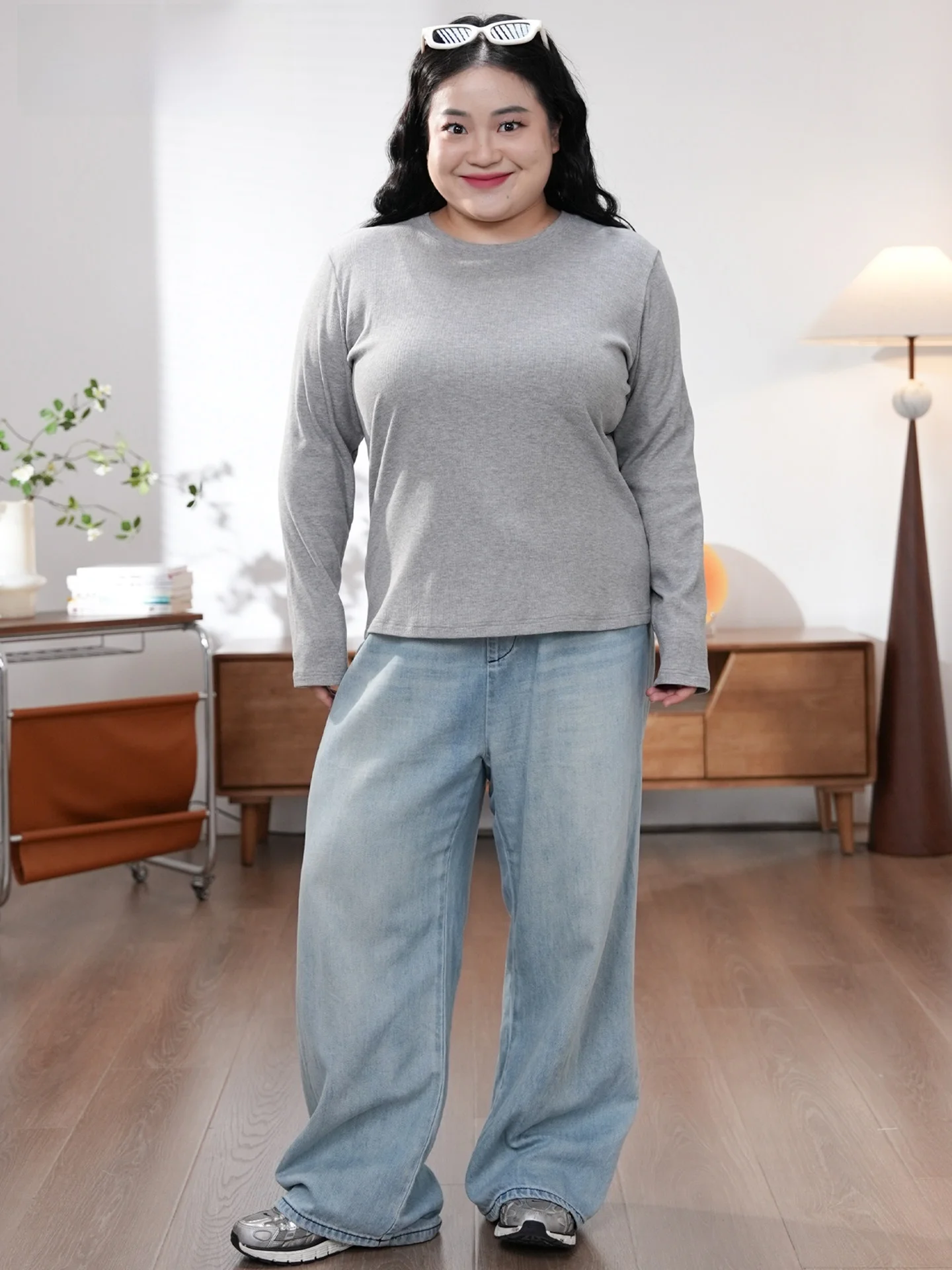 

Warm round Ne Thermal Top Multi-Color Versatile plus Size Women's Faion Basic Fit for Autumn Winter Funbie Yk25088