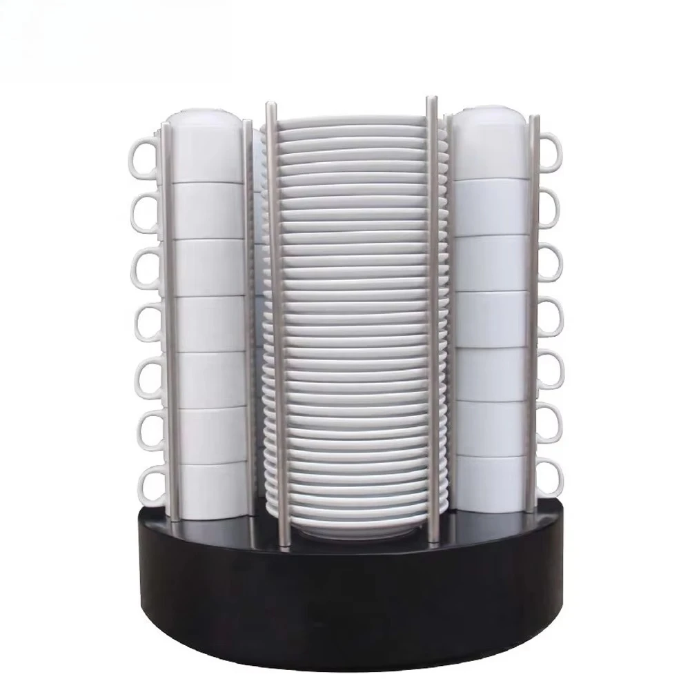 Other Hotel Kitchen Accessories Catering Black Cup and Plate Dispensers