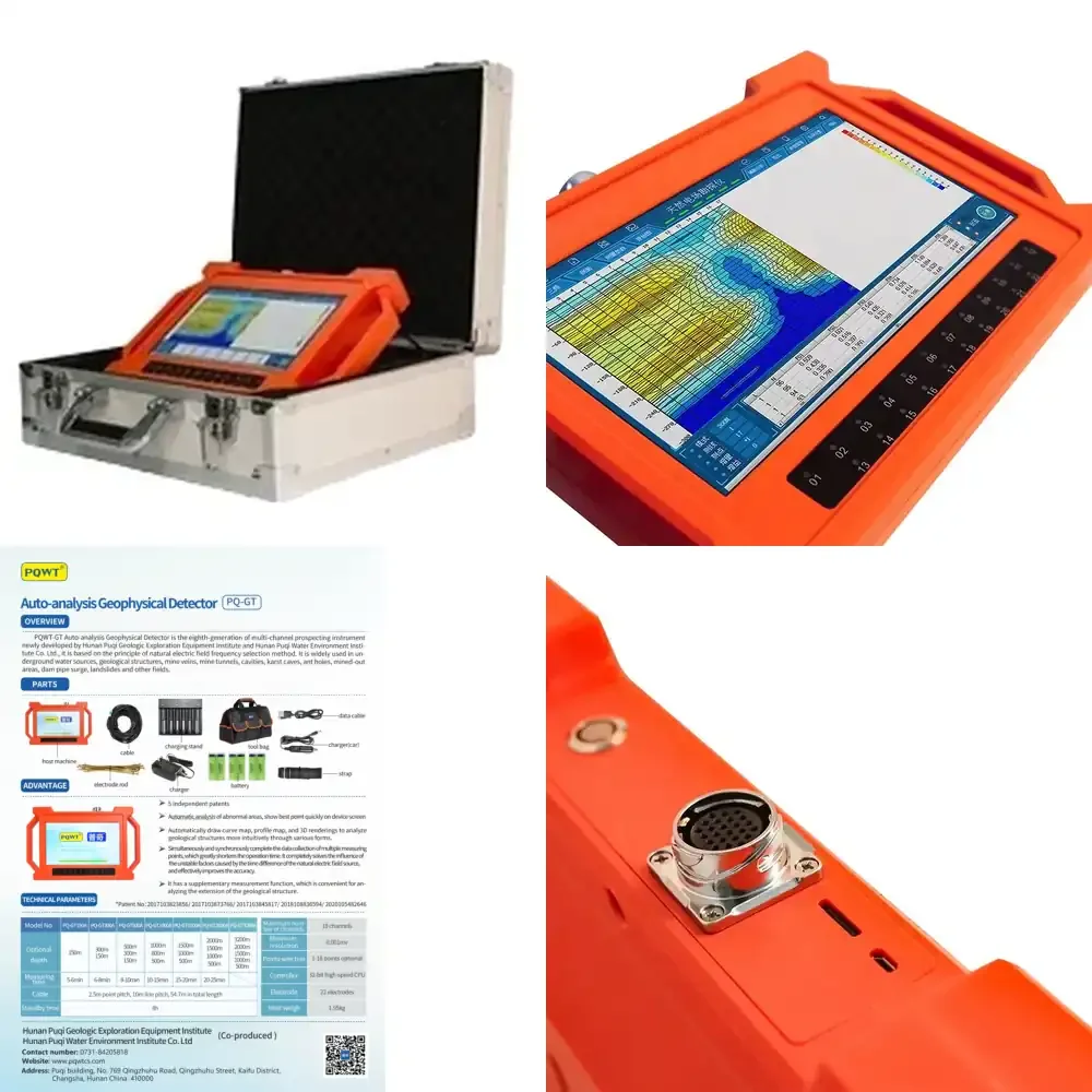 

Deep Underground Borehole Electromagnetic Water Survey Detection Instrument
