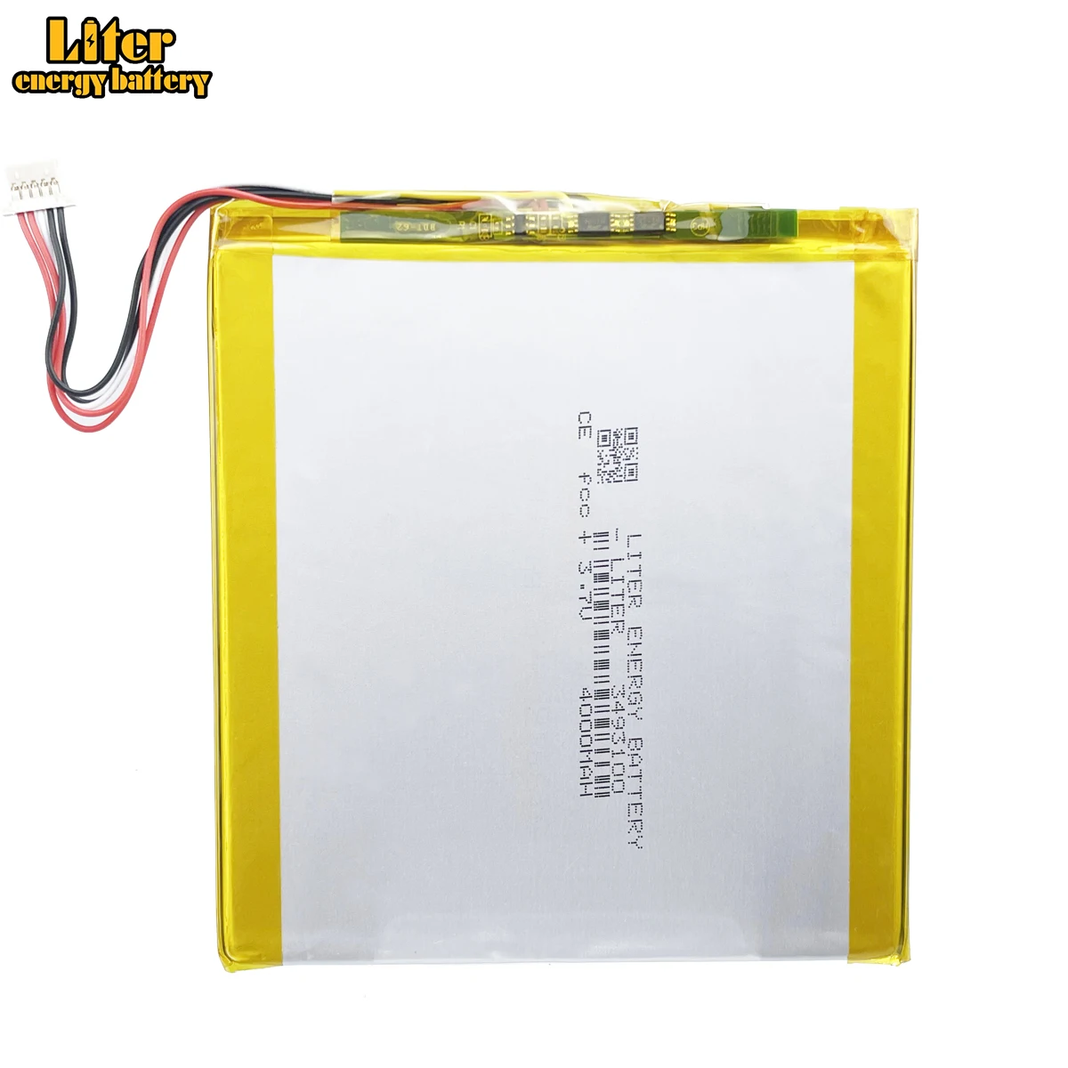 1.0MM 5pin connector 3.7 V 3493100 3595100 4000mah Rechargeable lipo battery li ion polymer lithium battery Tablet PC Battery