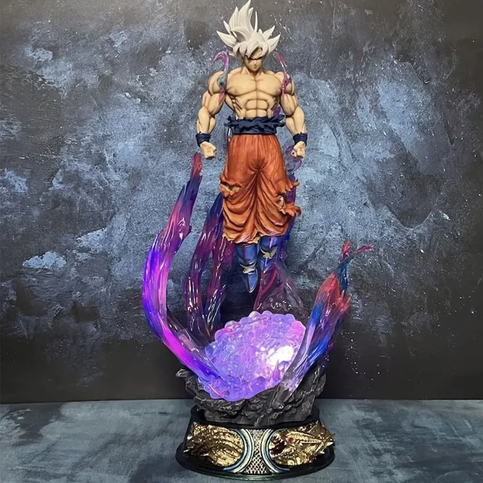 Dragon Ball Anime Figure 24cm SonGoku Ultra Instinct Super Saiyan Figurine Statue Pvc Statue Model Ornament Collection Toy Gift