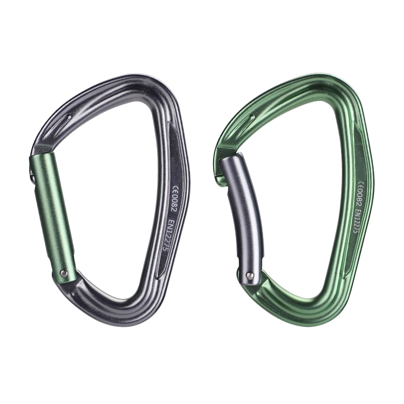 

Outdoor Twisted-Shaped Two-Stage Automatic Main Lock for High-Altitude Work and Rock Climbing Safety Buckle D-Type Quick Release