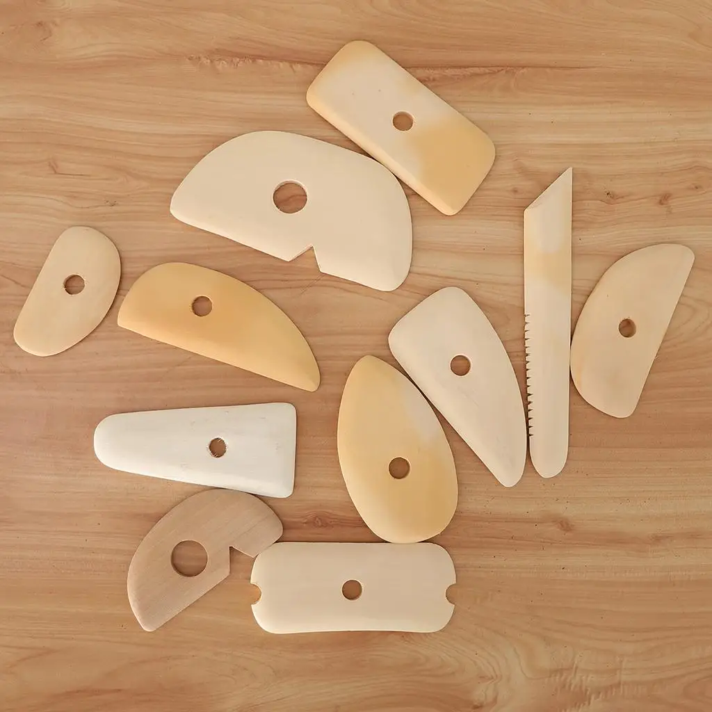 Professional Pottery Tools Ceramics Hand Tools Polymer Clay Sculpting Kit for Pottery Trimming and Carving