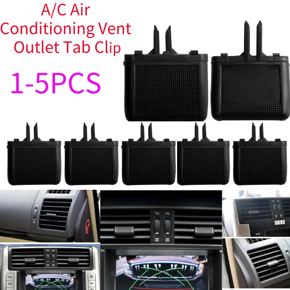 

1-5Pcs Car Front A/C Air Conditioning Vent Outlet Tab Clip Repair Kit Air Vent Adjustment Buckle For Toyota Prado 2010-2017