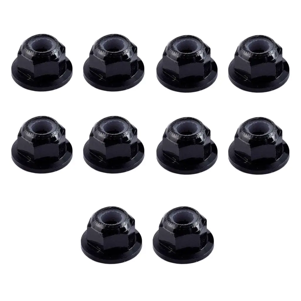 Steel Fastener M4 RC Car Nuts Black Wheel Tire Lock Accessories for 1 10 Metal Cars