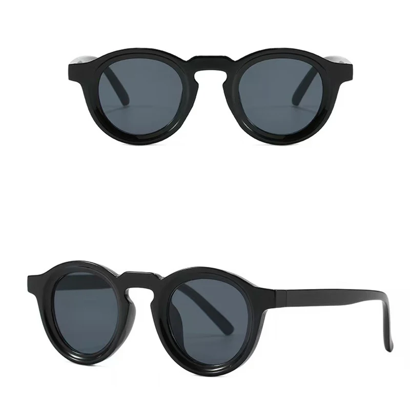 European American Vintage Small Round Sunglasses for Women, Trendy Cool Hip Hop Style Eyewear, Fashion Retro Sun Glasses image 4