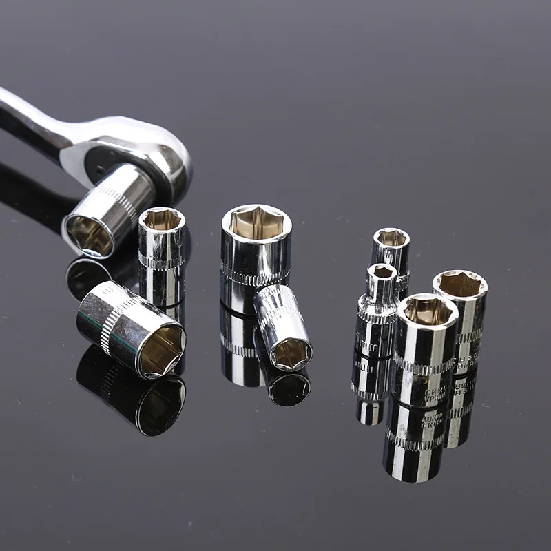 172PCS Socket Kit Box Car Mechanical Combination Wrench Hand Tool Set Ratchet Socket Wrench Set Tool