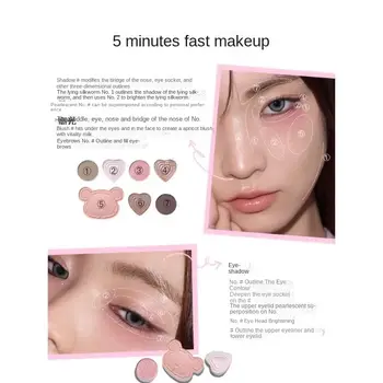 小奧丁眼影腮紅高光修容彩妝盤腮紅多功能修容閃亮彩妝套裝 10 最佳銷售 小奧丁 - №4