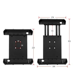 Anti-shake Screw Installation Universal Spring Loaded Holder for 8