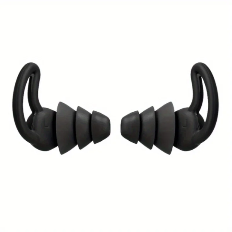 1pair Outdoor Silicone Sleeping Ear Plugs Sound Insulation Ear Protection Earplugs Anti-Noise Earmuff Silicone Noise Reduction