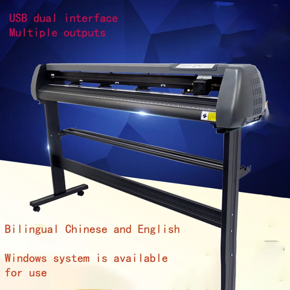 53 Inch Vinyl Cutter Plotter Machine Advertising Instant Stickers Cutting Plotter Windows ArtcutSoftware With Pen Holder