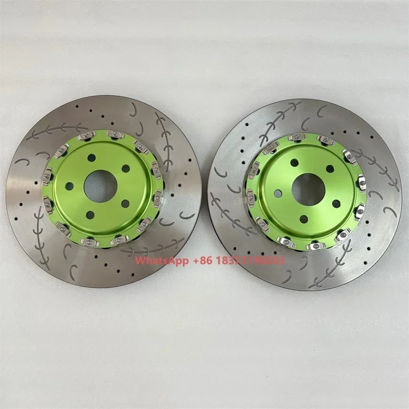 

Jekit 2 Pieces Design 380x34mm Disc Center Bell 62mm PCD 5x114.3 for 2006 ReiZ