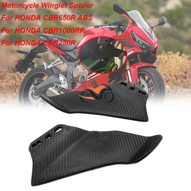 

For HONDA CBR650R CB1000RR CBR600RR CBR250R CBR600F4 Motorcycle Side Winglet Kit Spoiler Fairing Rear View Mirror Fixed Wing Kit