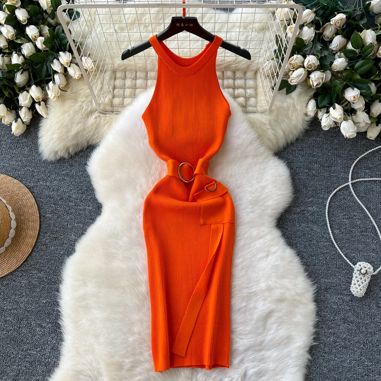 Yuoomuoo ins quente sexy pacote quadris de malha vestido de verão feminino fino elástico faixa bandagem bodycon vestido de festa streetwear outfits
