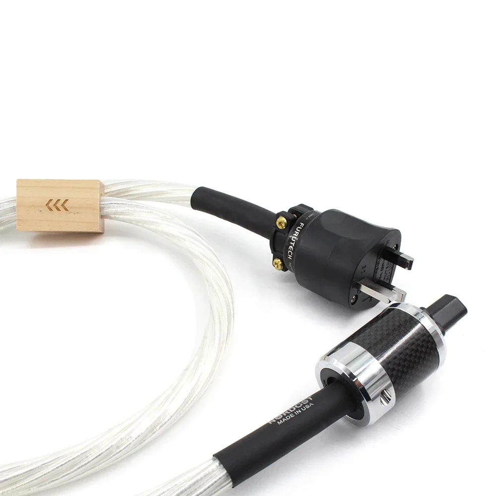 Nordost ODIN Uk connector C15A IEC Female connector plug silver plated conductor Power cable with gold plated