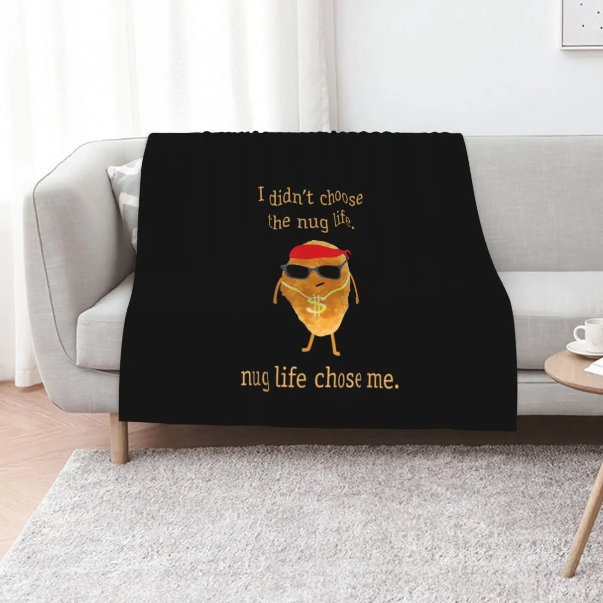 

Funny Nuggets Shirt Chicken Nuggets Throw Blanket Blankets For Baby Luxury For Baby Softest Blankets