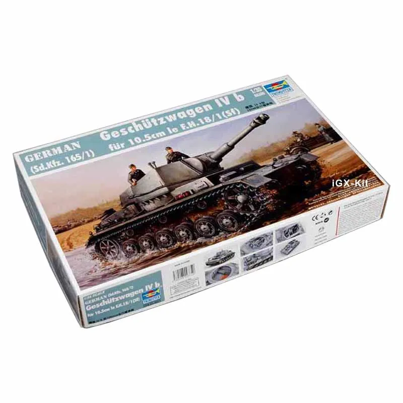 Trumpeter 00374 1/35 German Sd Kfz 165/1 Le Fh 18/1 GW IV B Artillery Child Military Toy Plastic Assembly Building Model Kit