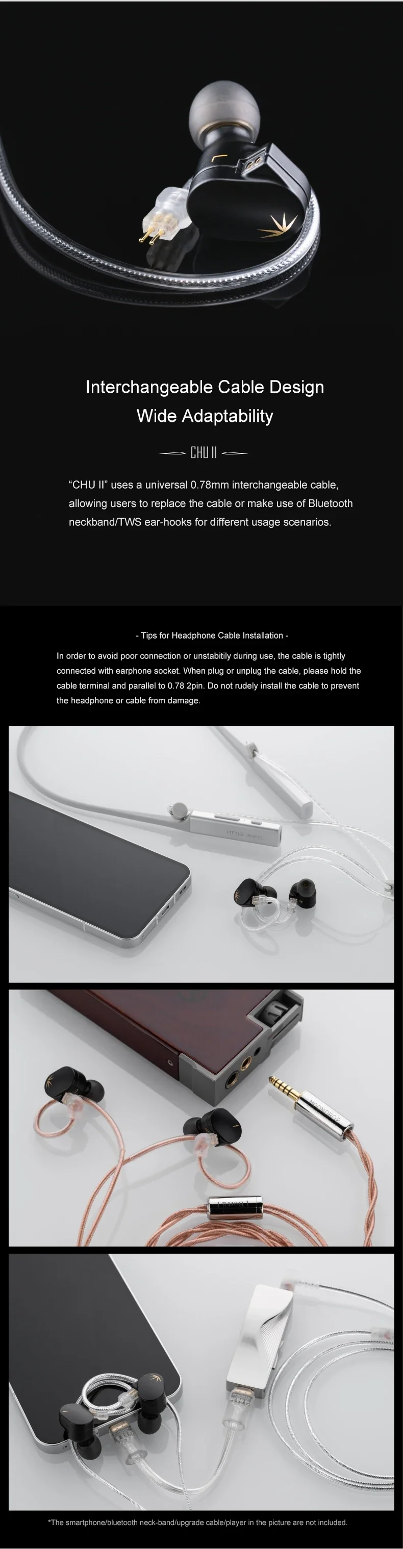 MOONDROP CHU II / CHU 2 Performance Dynamic Driver Kopfhörer IEMs Austauschbares Kabel In-Ear-Kopfhörer HiFi-Musik-Ohrhörer – Detail 15
