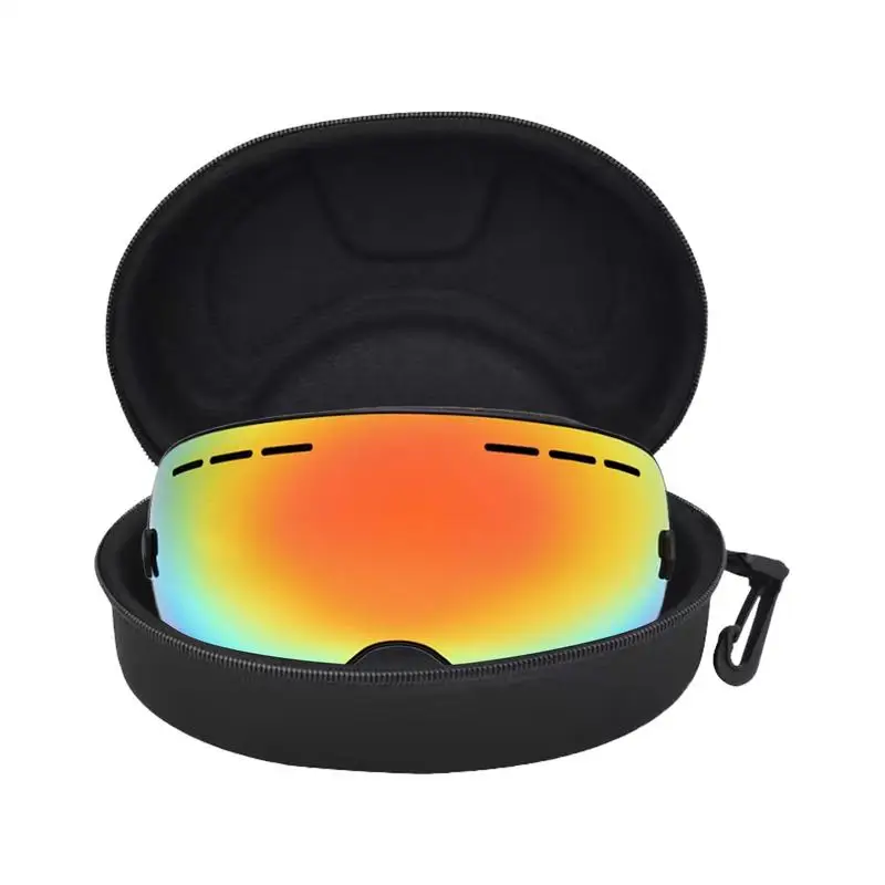 Snow Goggles Case Safety Zippered EVA Hard Ski Goggle Case Motorcycle Snowboard Goggles Skiing Swim Goggles Storage