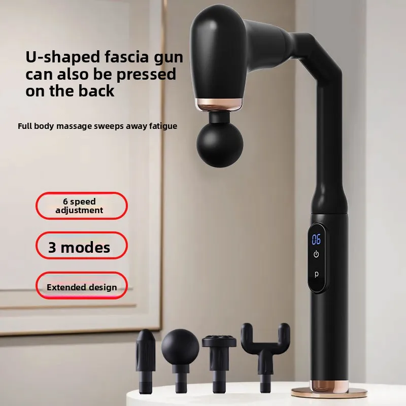 

Multifunctional Angled Massage Gun Electric Percussion Massager for Cervical Back Waist Leg Muscle Relief