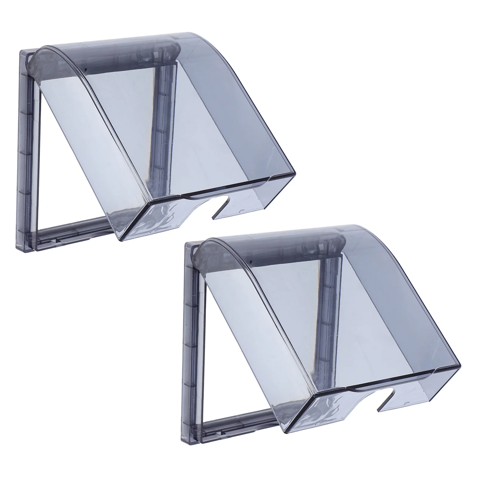 

2pcs Waterproof Socket Box Outlet Protector Bathroom Receptacle Cover Weatherproof Electrical Boxes Plastic Socket Accessories