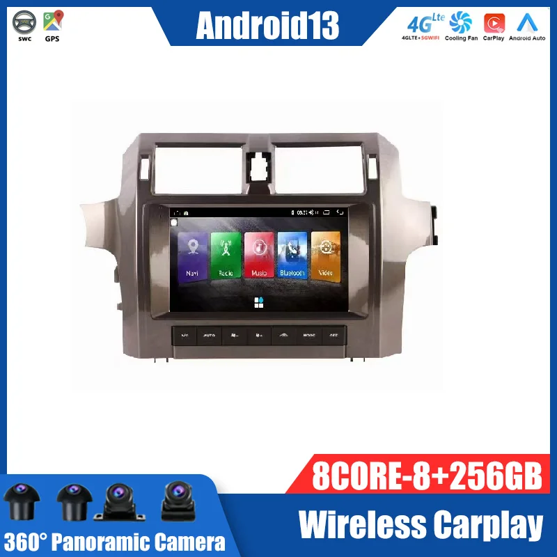 128G Android 11.0 For Lexus GX GX400 GX460 2010-2020 Car DVD Multimedia Player Auto Radio GPS Navigation 4G Stereo Carplay Video