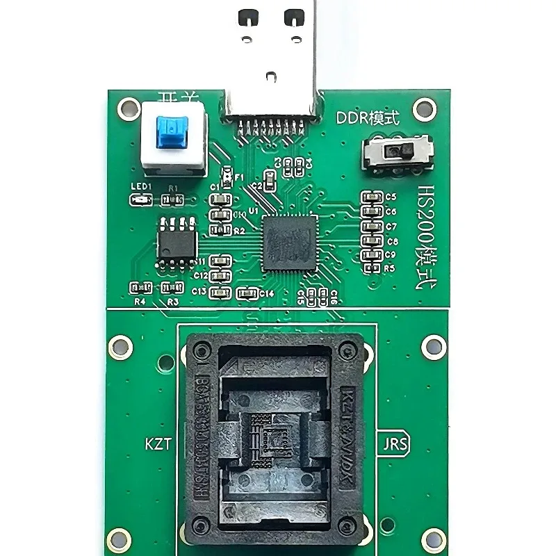 EMMC Test Socket Adapter, BGA153 To USB3.1 High Speed Transmission, Plug And Play Direct Computer Reading And Writing Module