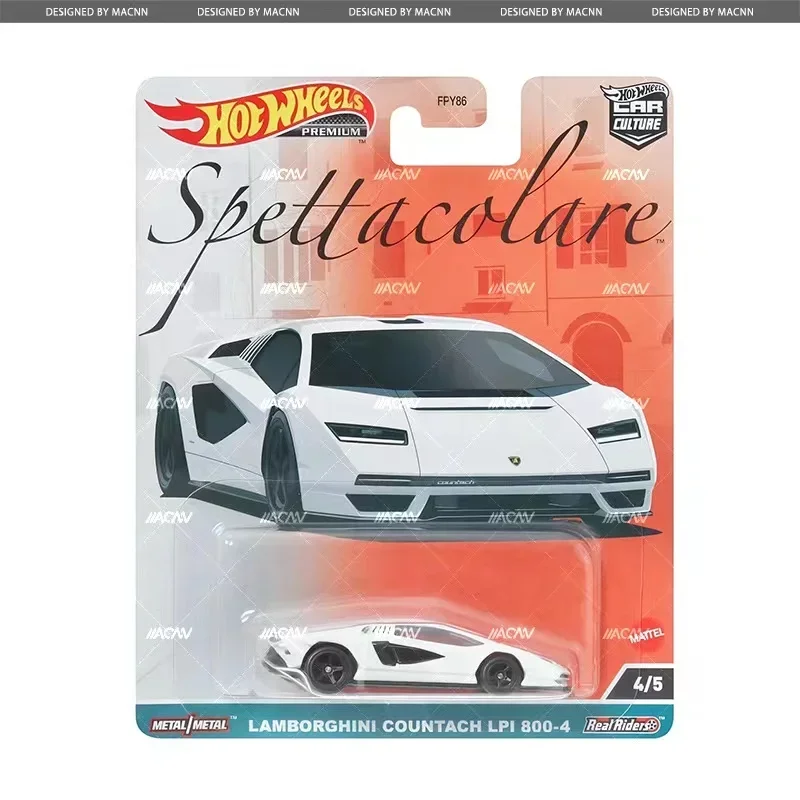 Original Hot Wheels Car Culture Premium Spettacolare Voiture 1/64 Diecast Model Lamborghini Countach Giulia Sprint Toys for Boys