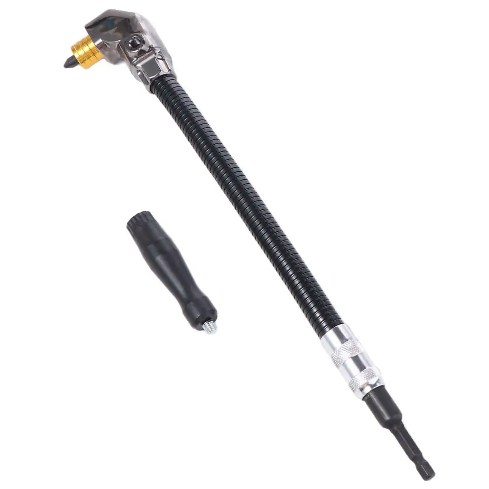 

90 Degree Right Angle Drill Three Jaw Rotary Drill Chuck Conversion Head 6.35mm Screwdriver Adjustable