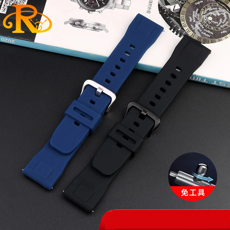 23mm 24mm Rubber Strap For Casio PRW-6600 PRG-600/600Y PRG-650/650Y Wachband PRW-6600 GA2000 men's Sport silicone Bracelet