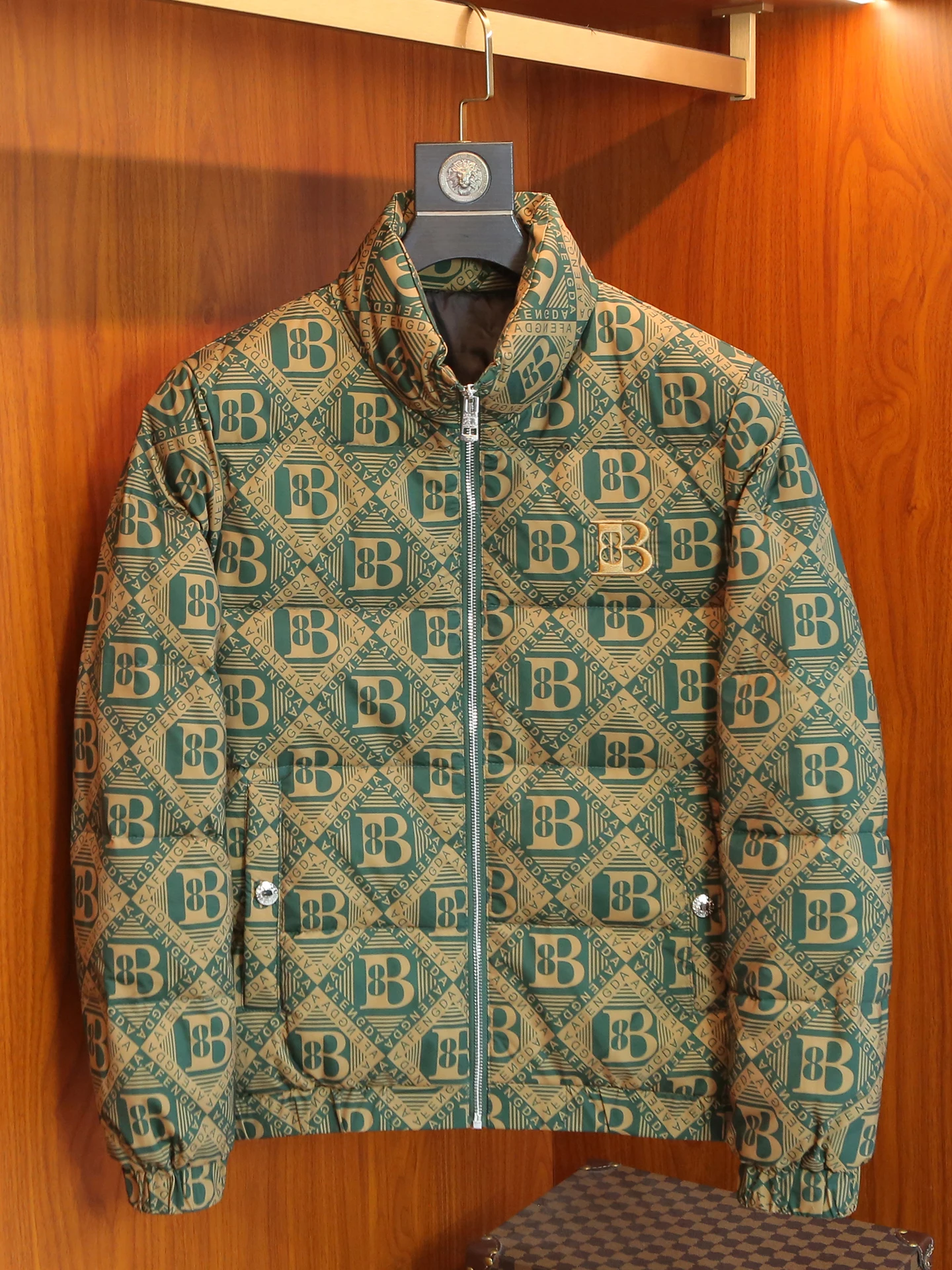 

Men's Winter down Jaet Thiened White Du Feather Coat Letter Print High Quali Faionable Slim Fit Warm Polyester Fiber