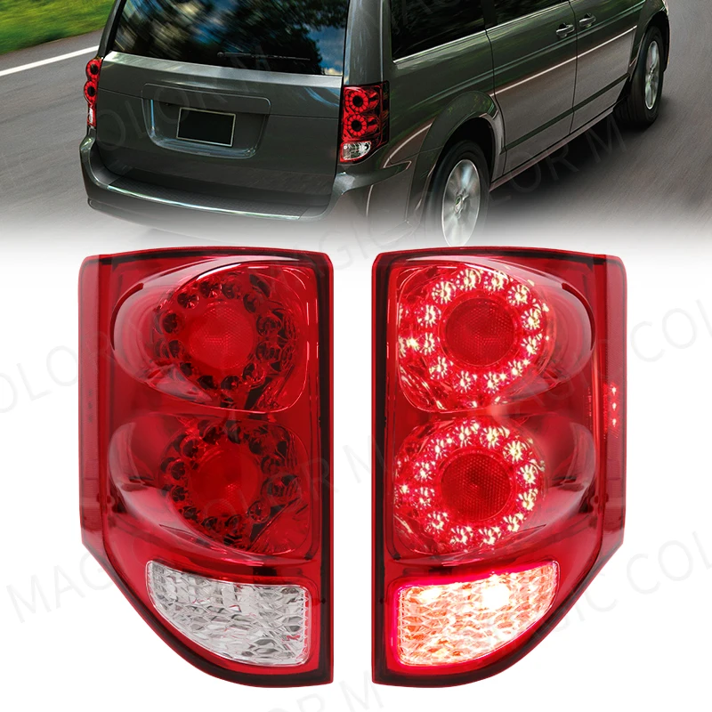 For Dodge Grand Caravan 2011 2012 2013 2014 2015 2016 2017 2018 2019 2020 Led Tail Lights Lamp Stop Rear Brake Auto Turn Signal