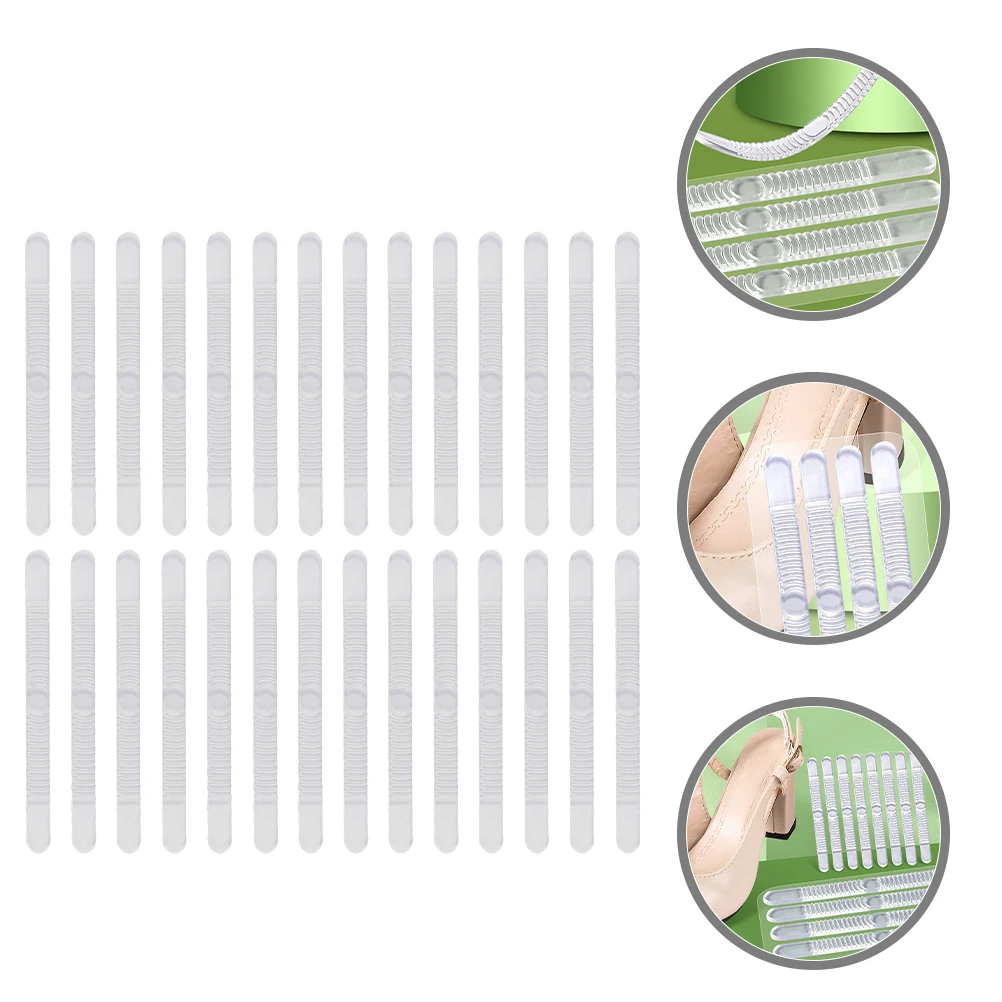 

10 Sheets Transparent Heel Pads for S al Laces Gel Cushion Inserts Clear Invisible Anti Blister Foot Care Tools Shoe
