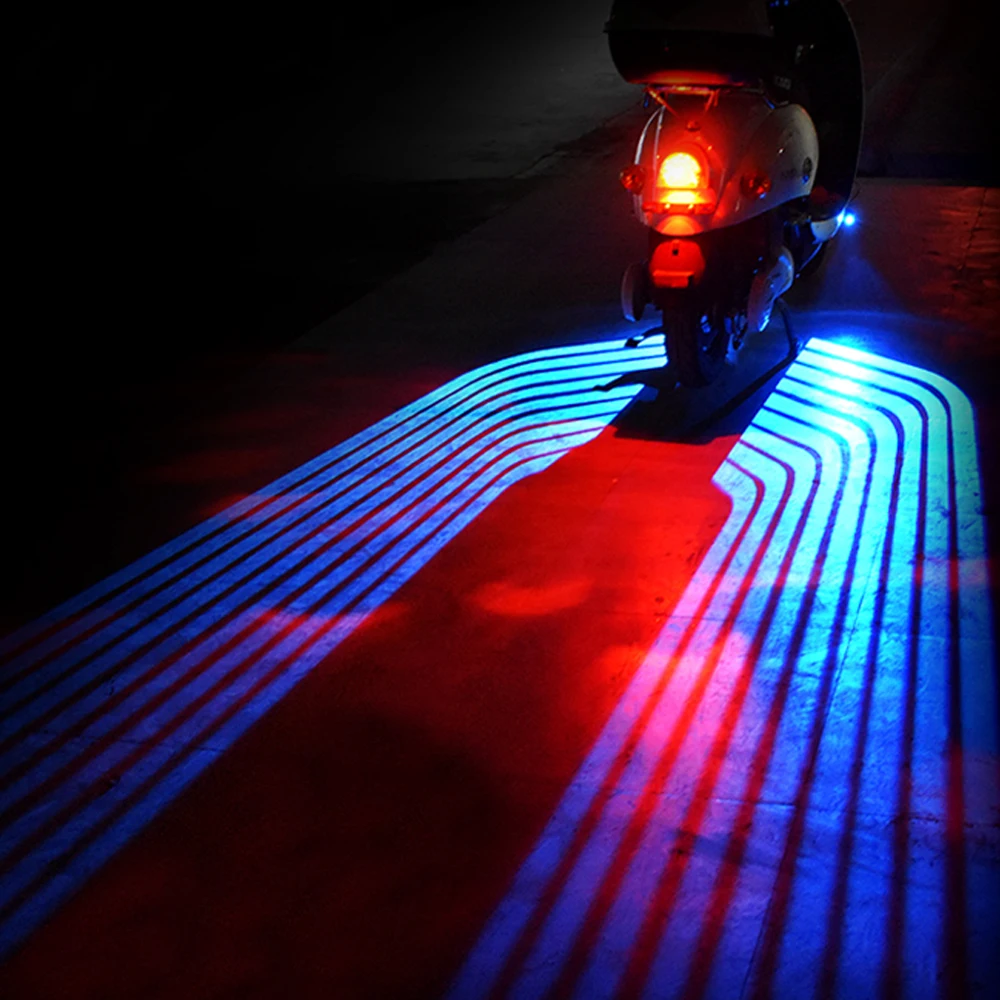 Motorcycle Projection Lamp Motorcycle Angel Wing Led Lamp Moto LED Tail Lights Auto Moto Decorative Lamps Modification Parts