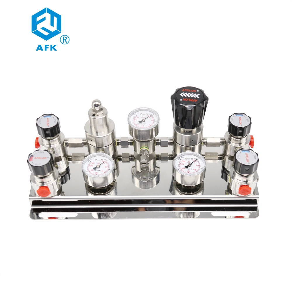 High Purity Cylinder Semi Automatic Changeover Regulator Panel System