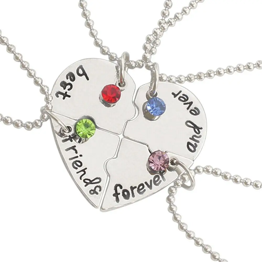 Friendship Necklaces 4 Bff Necklace Womens Necklace Love Necklace
