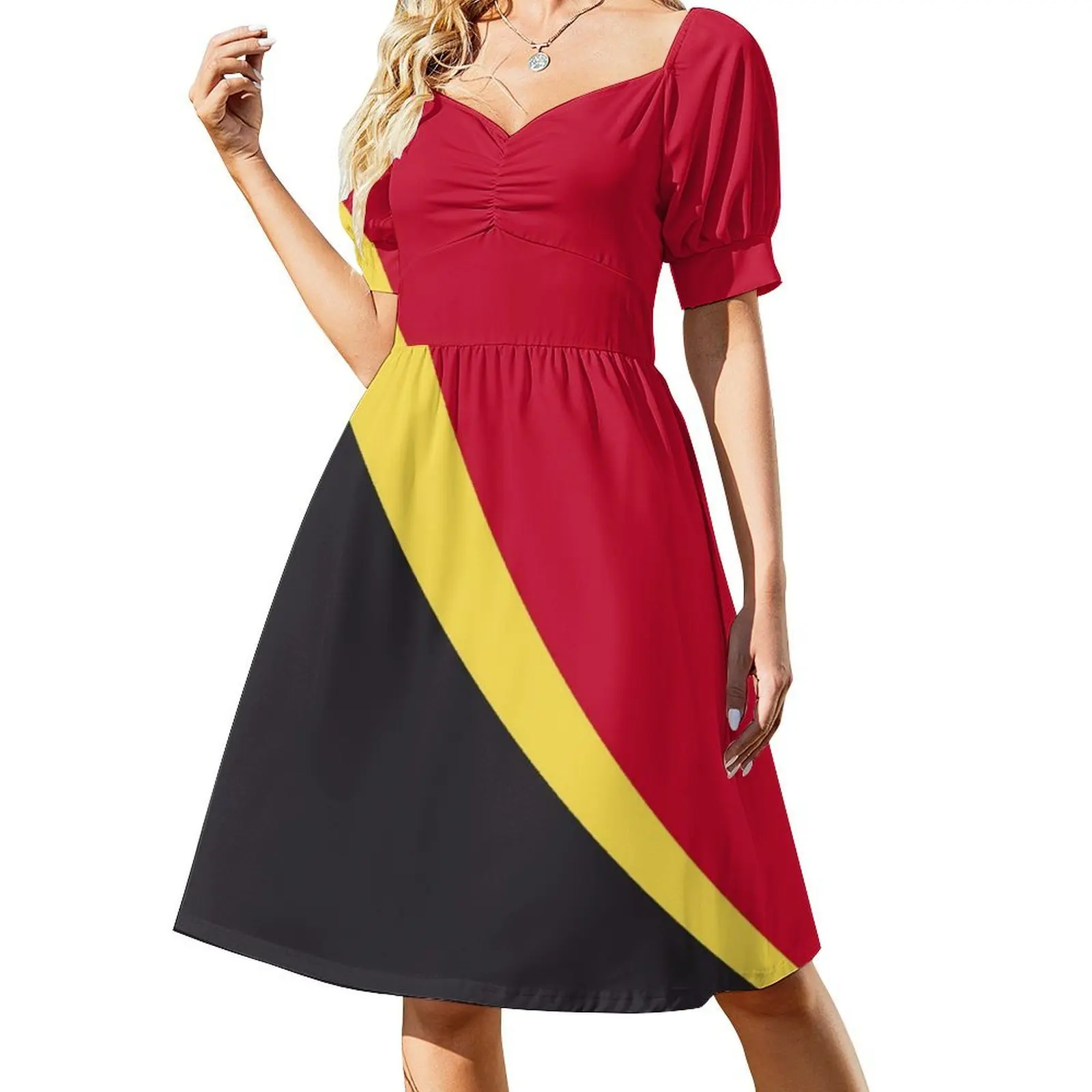 فستان بألوان على شكل قلب فستان أنيق للحفلات الصيفية للنساء سكوديريا F 1 سكوديريا سباق السيارات ملابس امرأة #2